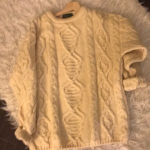 Irish knit sweater - authentic ! St. Patrick’s Day